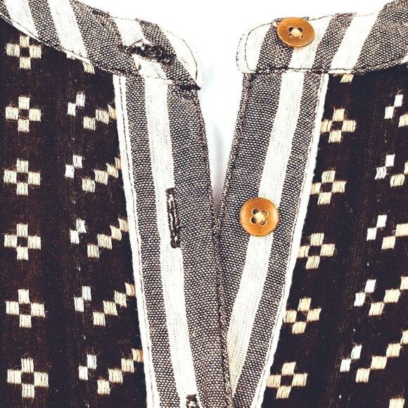 Ann Taylor Loft Lounge Shift Dress Size S Sleeveless Knee Length Stripe - Picture 5 of 8